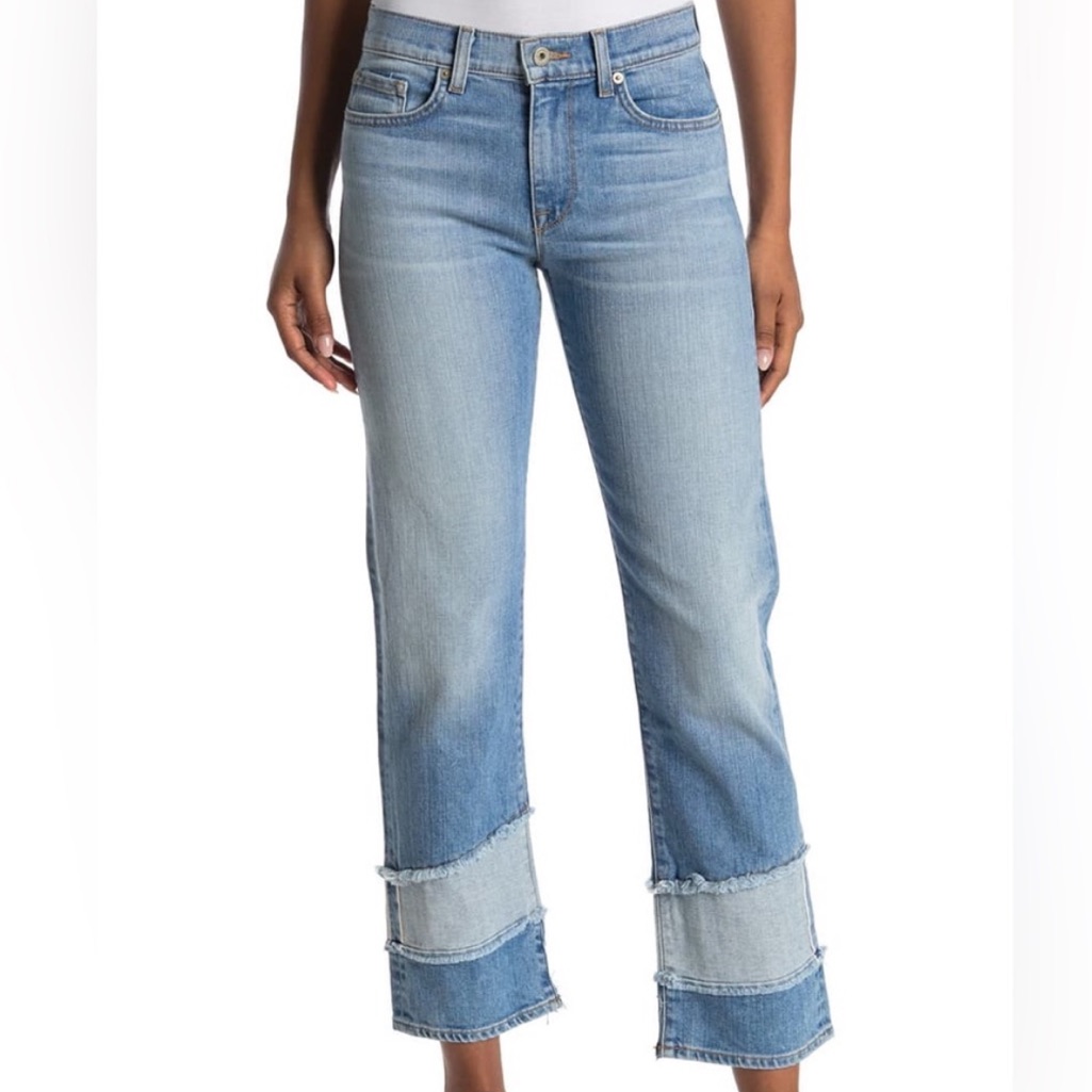 Baldwin Stella Mid Rise Light Blue Jeans, 25